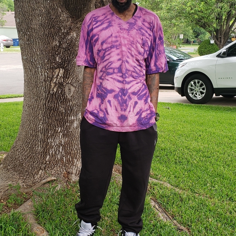 Bleach Dyed T shirt size XL